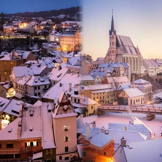 Autumn and winter adventures in the fairy tale Central European town - exploring the mysterious charm