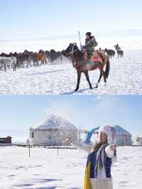 新疆伊犁昭蘇不僅有天馬還有馬踏飛雪