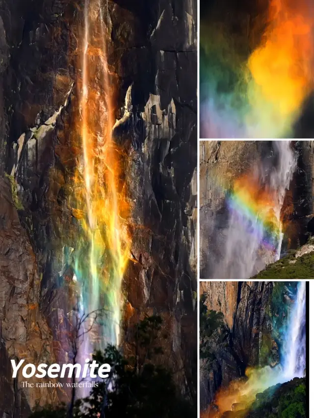 約塞米蒂國家公園|罕見嘅彩虹瀑布