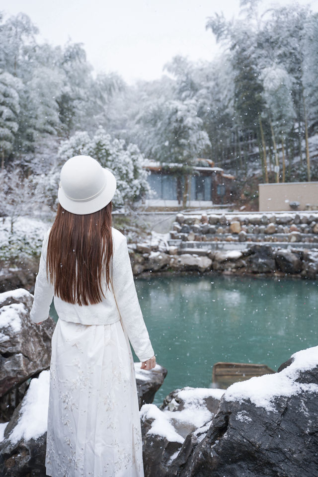 “雪是神的煙火”這裡不是北海道，是安吉！