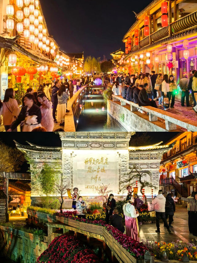 麗江古城，鮮花的海洋，感受人間浪漫
