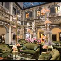 Four seasons hotel in Florence Italy is literally a fairly tale .