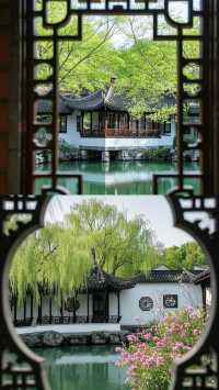 古風園林「窗納天地」清幽雅靜似江南