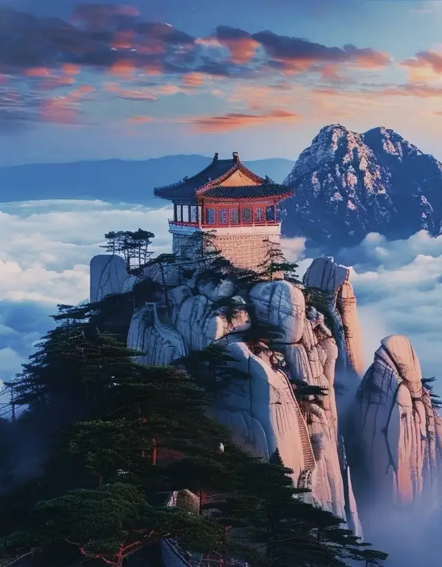 華山：雲海とのロマンチックな出会い