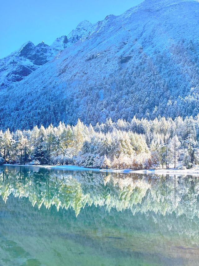 畢棚溝闖入初雪後的琉璃仙境