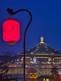 夜遊洛陽明堂古城燈火演繹千年盛唐