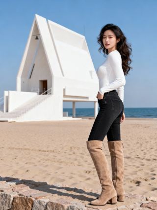 海上の日の出へ向かう ブルートーンとオレンジのロマンチックな衝突！