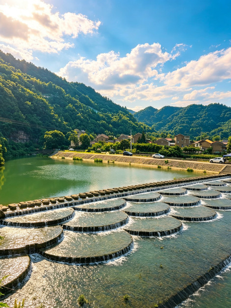 【希少】桂林・貴州省・海南島 : 山水画の世界と民族文化の旅 江南の小桂林」に迷い込む、この山水画廊の遊歩道はまるで立体的な旅行