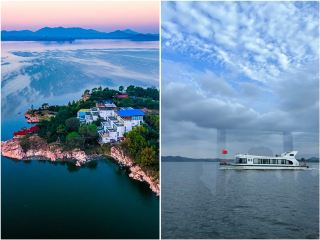 Hidden in the mountains of Tianma Island is an ancient-style secret spot