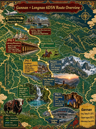 Rated "China's most beautiful" by the United Nations! Gannan + Longnan 6 days 5 nights secret Shangri-La guide