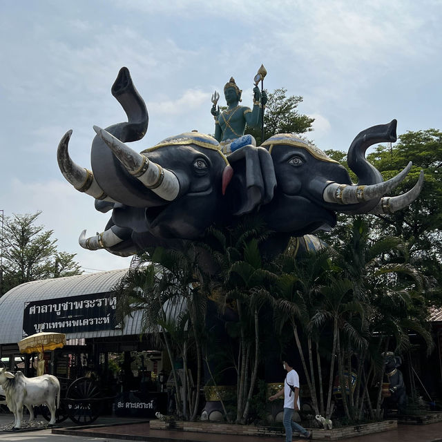 พระพิฆเนศปางนอนเสวยสุข ที่ วัดสมาน ฉะเชิงเทรา
