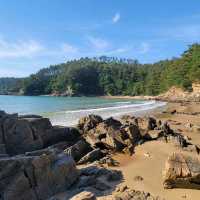 고즈넉한 여유로움을 즐길 수 있는 태안 구름포 해수욕장🏖