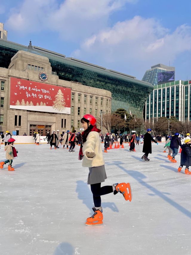 단돈 천원💵으로 즐기는 갓성비✨ 겨울 액티비티 #서울광장스케이트장 