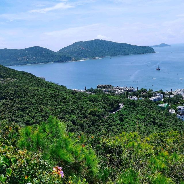 從赤柱峽道上孖崗山
