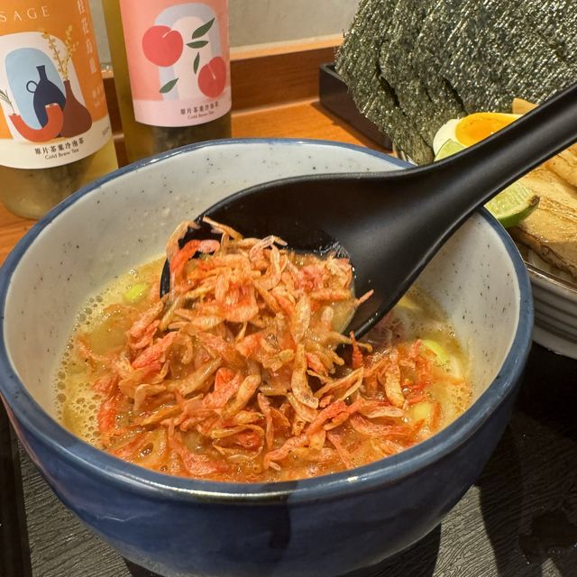 蜆貝羊肚菌拉麵+海老沾麵，物超所值！
