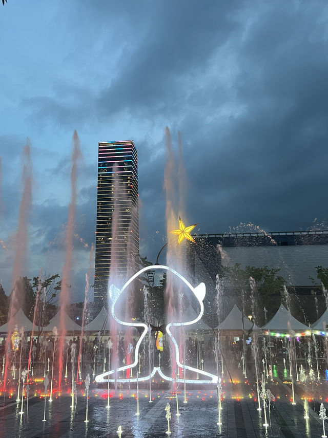 한빛탑과 대전의 상징 꿈돌이와 함께 하는 음악분수⛲️
