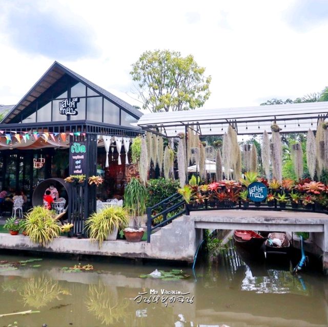 รีวิวคาเฟ่เสน่ห์ท่าคา @ ตลาดน้ำท่าคา
