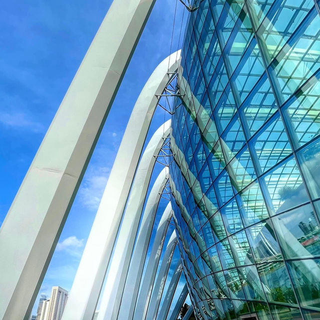 Iconic view of Marina Bay in Singapore 