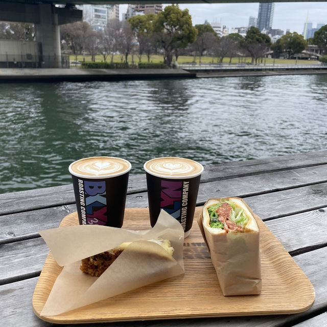 오사카 N번차 방문자의 강추 강변뷰 카페 💛☕️