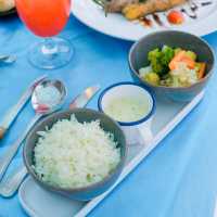 Romantic dinner ที่ห้องอาหาร blue horizon วิวทะเล