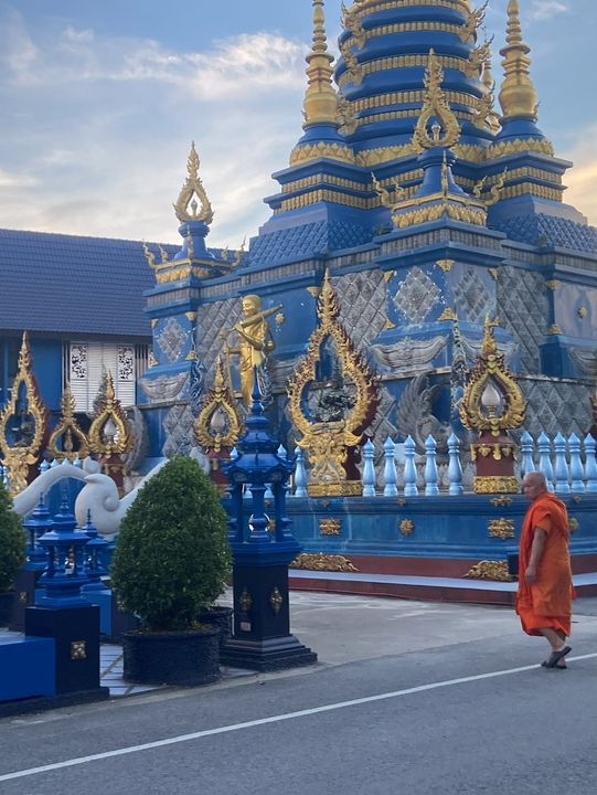 Blue Temple : A Burst of Color and Serenity