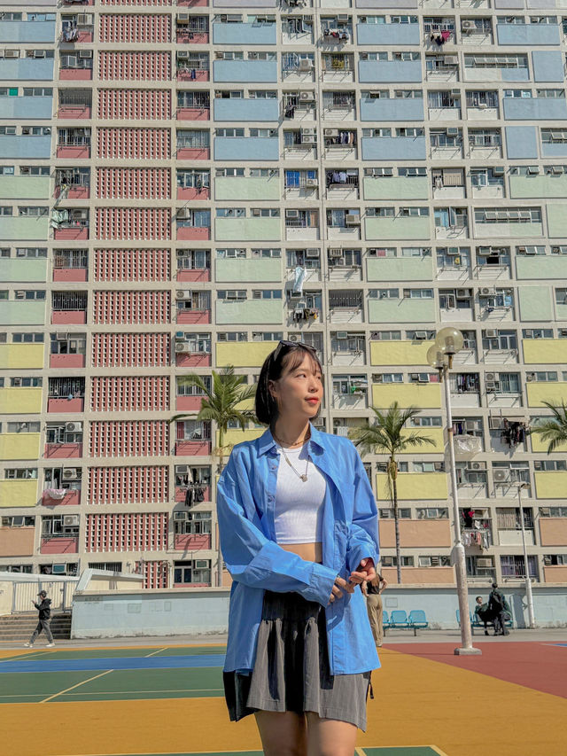 🇭🇰무지개 색감이 예쁜 홍콩 초이홍 아파트🇭🇰