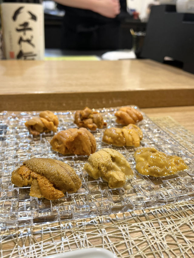 【東京 築地】生雲丹18種類食べ比べ😋