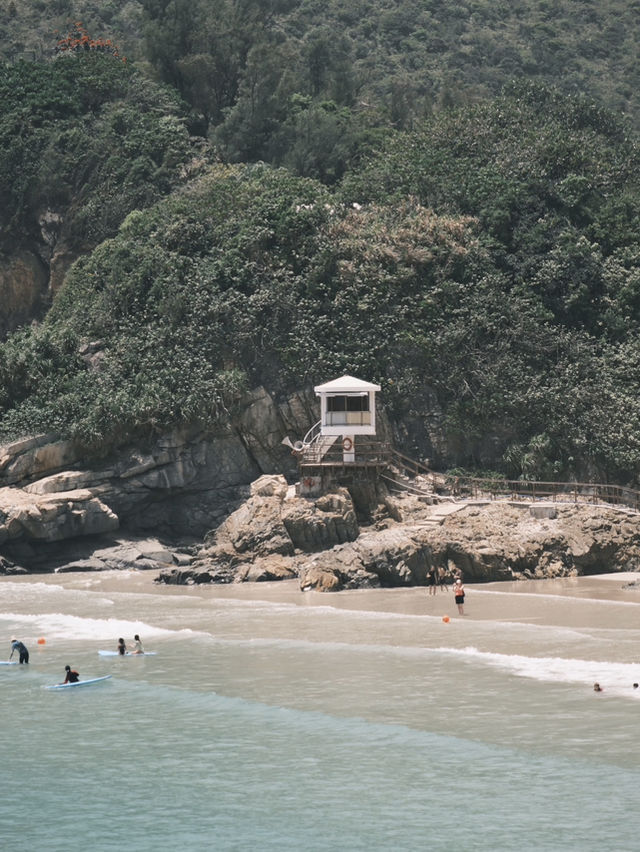 🌊香港大浪灣泳灘｜衝浪愛好者必去！絕美海景+滑浪體驗🏄‍♀️