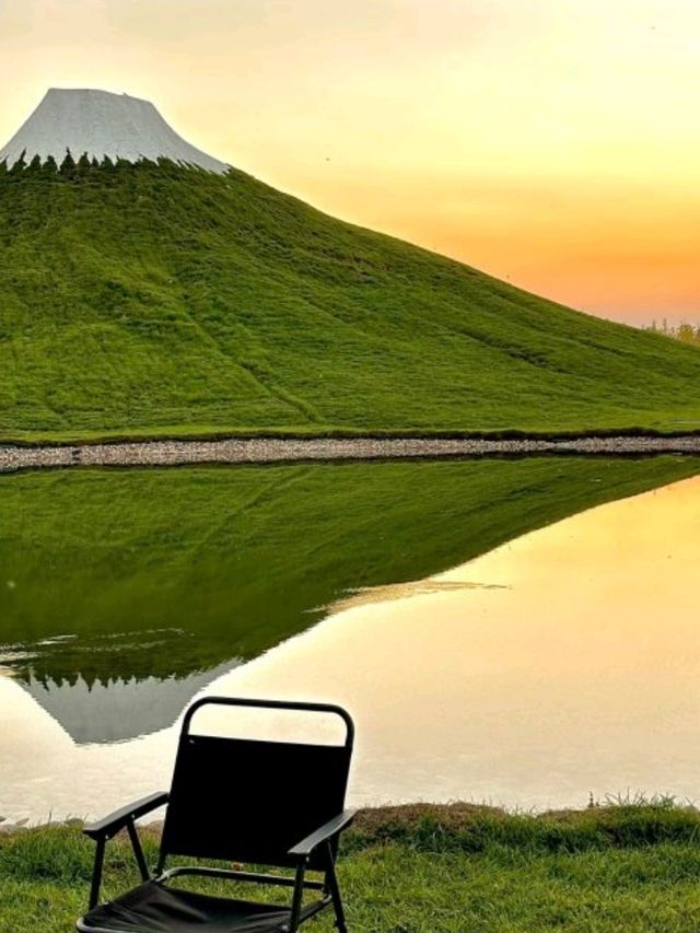 北京爆紅嘅「抹茶富士山」⛰️