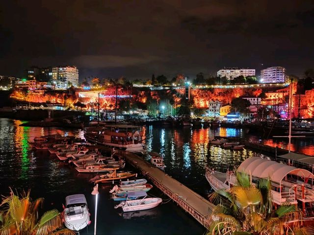 Night Stroll at Antalya’s Old City Harbor