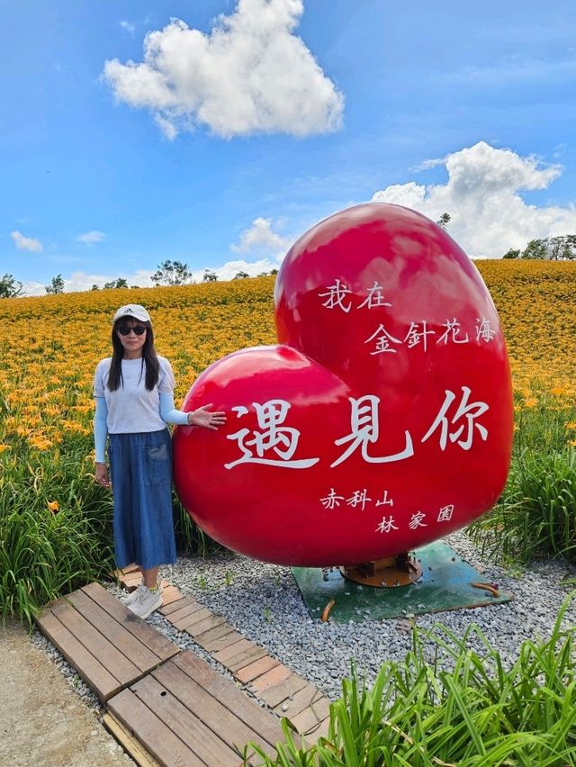 金黃色的赤科山