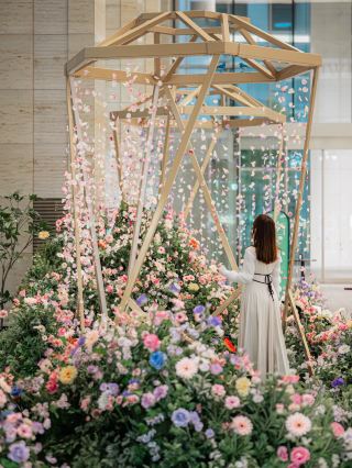 You can see artificial flowers at Tokyo Midtown!