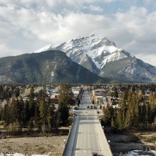 Cascade Mountain and the Canadian Rockies!