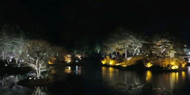【雁鴨池】夜晚湖光倒影不容錯過