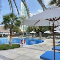 Nice hotel with a private beach in Abu Dhabi