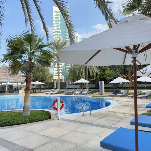 Nice hotel with a private beach in Abu Dhabi