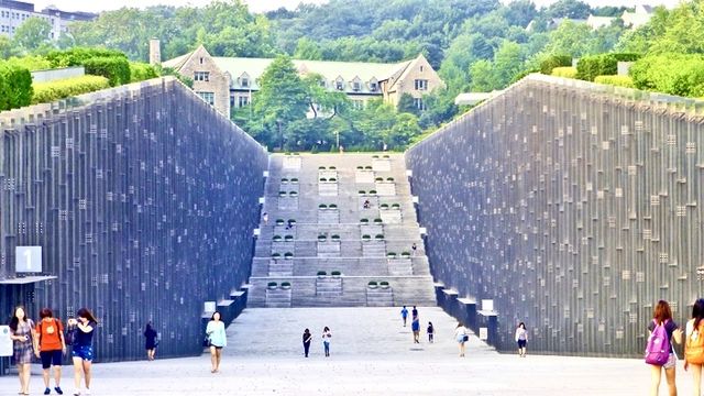 Beautiful and intelligent women gather at Ewha Womans University in Seoul, South Korea.