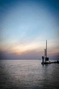 周末微度假｜我在朱家角的海邊看絕美夕陽