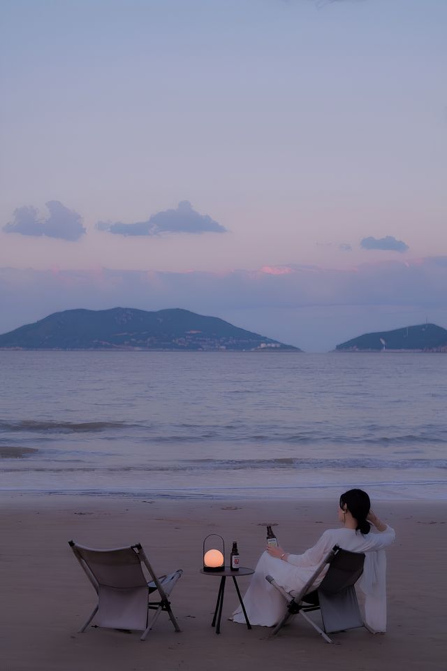 秋天與海舟山朱家尖24小時島嶼生活。