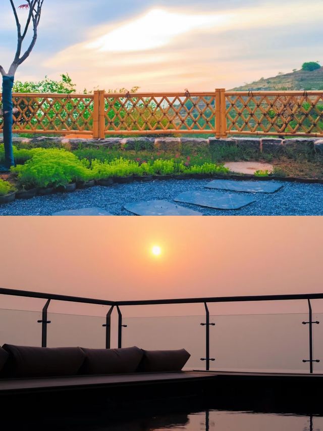 石家莊山頂獨門獨院民宿，設有泳池。