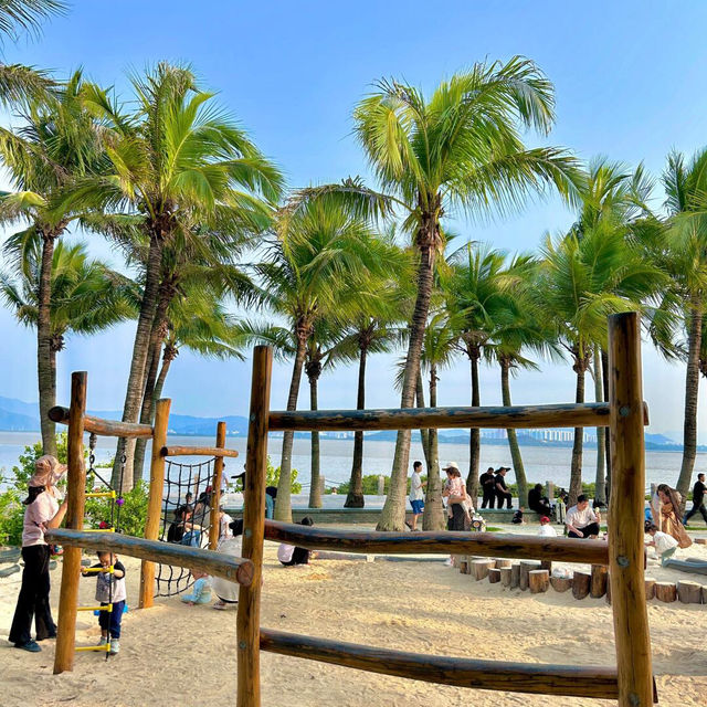 海鷗與落日🌇椰林遊樂場🌴一定要帶娃來‼️