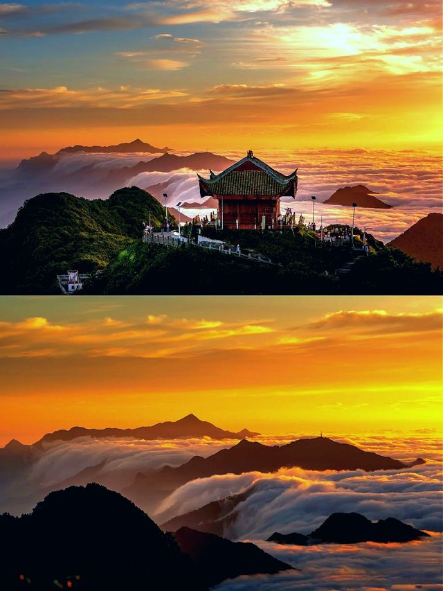 別問了！在四川！！這雲海日出美到我想直接出家！！