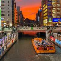 우와! 오사카 첫날에 이런 석양을 보다니… 심지어 폭우 뒤에! 🌅