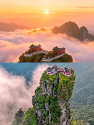 Setting off from Liupanshui Huanbo Hotel for a rendezvous with the clouds at Mount Fanjingshan