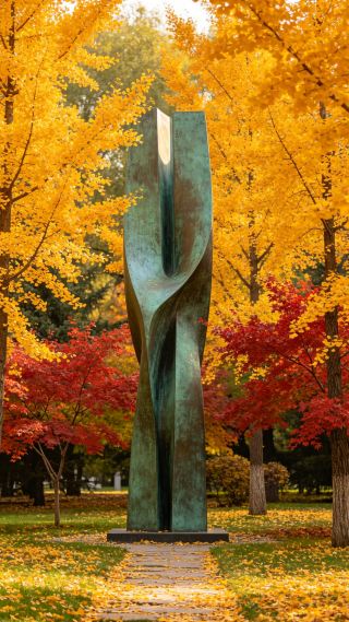 How to spend autumn in Changchun | Sculpture Park, sunset at Nanhu Park, and Guilin Road at night