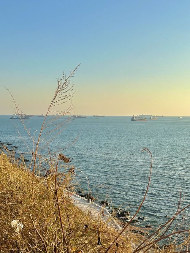 해질녘 바다노을보며 라면 한사발 🍜🌊