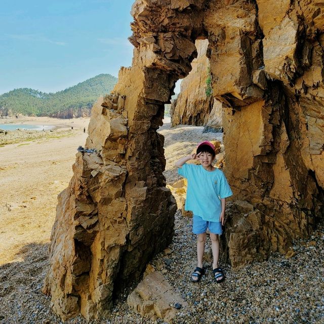 해식동굴이 멋진 파도리 해수욕장에서 인생샷 찍기💕