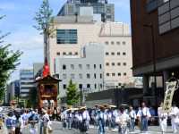 京都『祇園祭』２０２２年度に行われた後祭山鉾巡行。