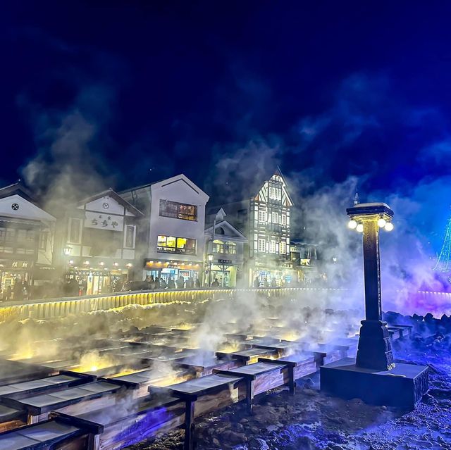 Hot Spring at Kusatsu Onsen Town Hot Spring at Kusatsu Onsen Town