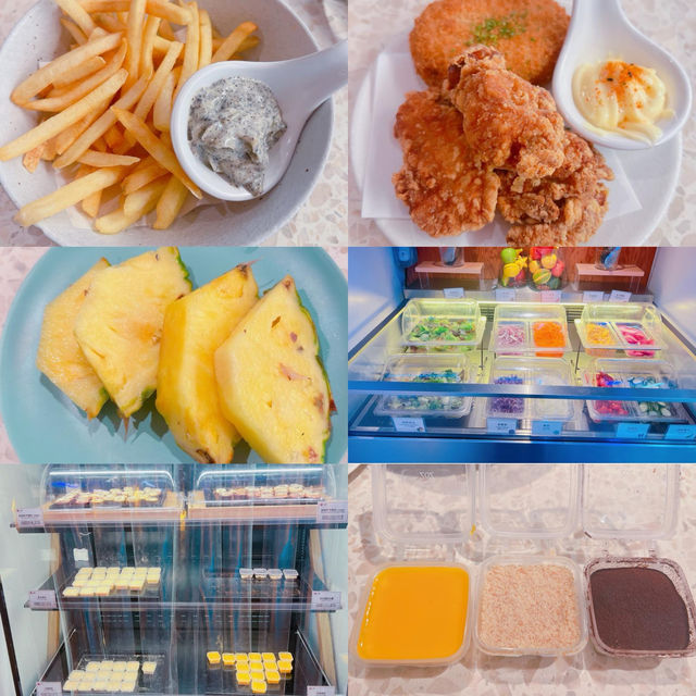 和牛西冷：店員會親自幫手燒，燒至7成熟左右，肉質鮮嫩，油花入口即融，沾上胡椒鹽帶來多重口感。